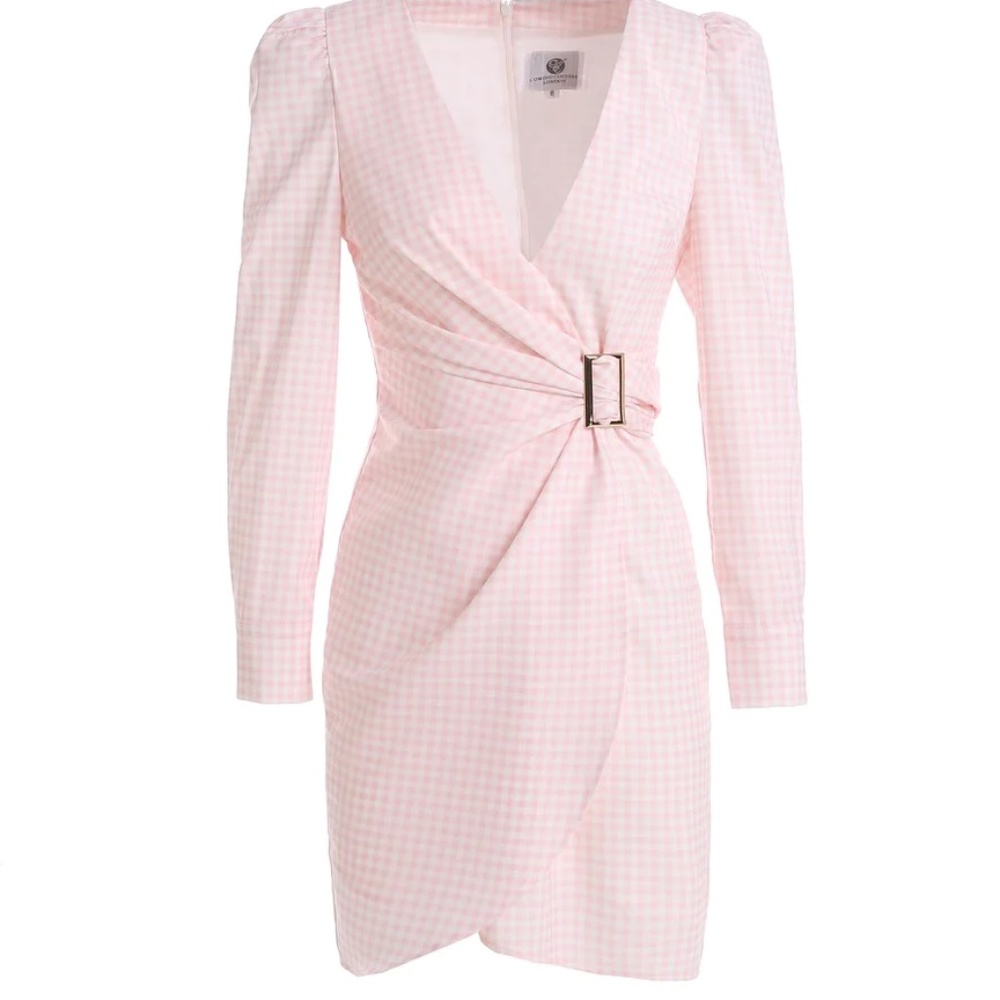 Camino Couture London Millennial Barbie Pink Gingham mini dress (UK10/ US M/8)